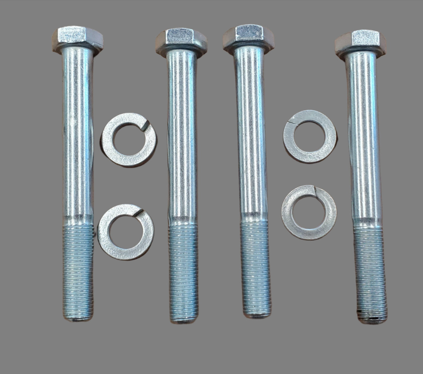 Front leaf spring bolt kit with washers (1/4-elliptic leaf spring cars) (Bugeye, Sprite Mk II and Midget Mk 1)