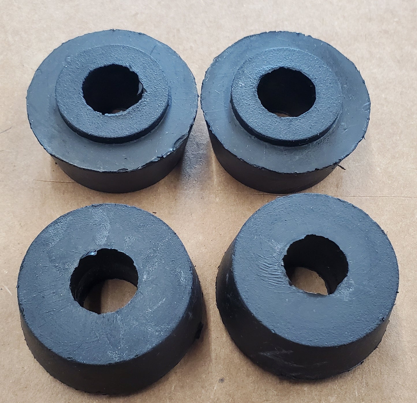 Replacement transmission mounting bushings for Datsun five-speed conversions (set of four, enough for one car)