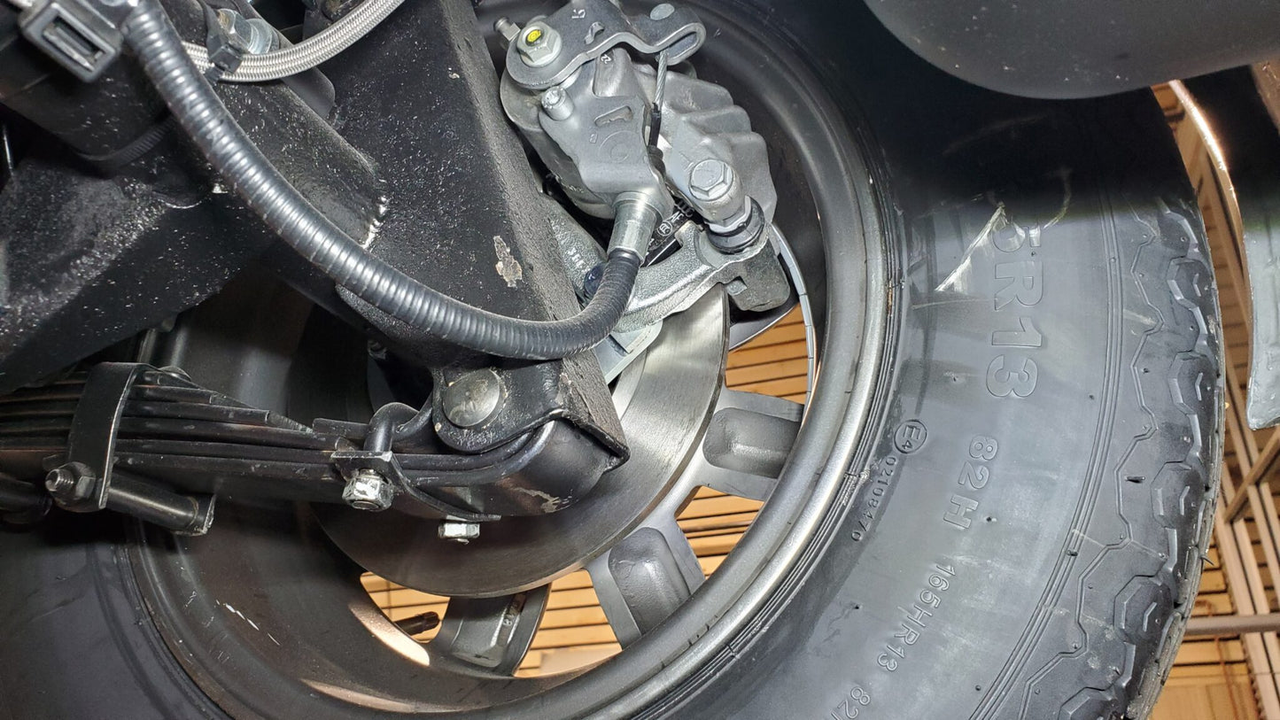 Rear Disc Brake Kit for Spridgets (with Quarter Elliptical Springs)