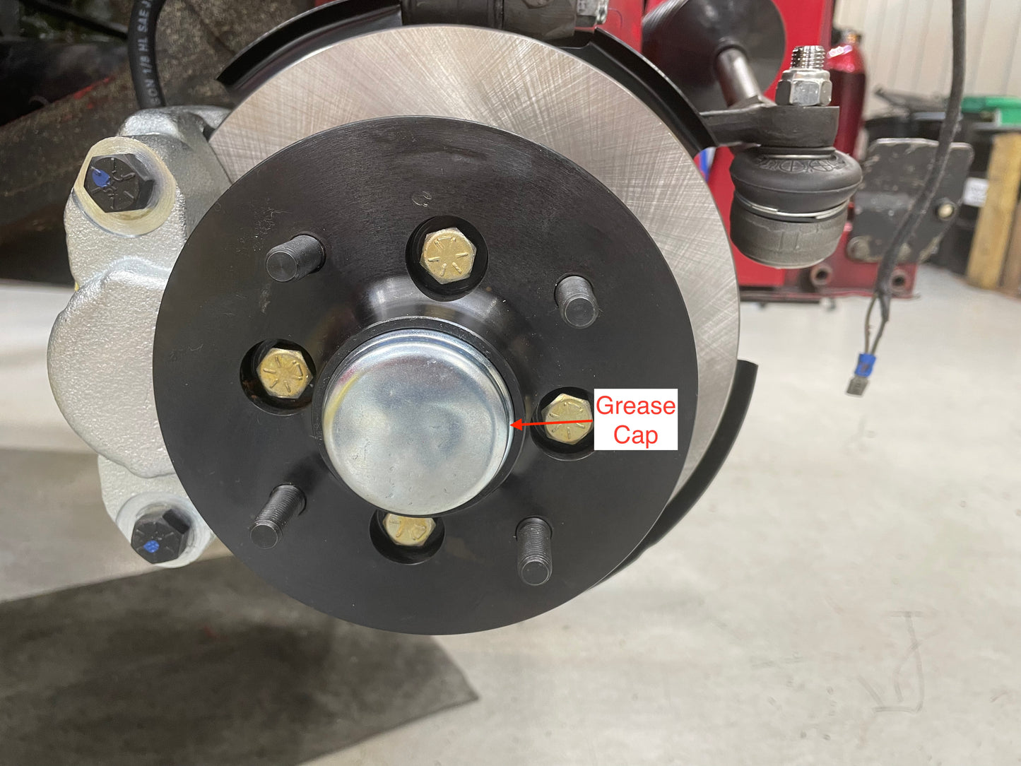 Front Hub Grease Cap (Stock Steel Wheels) (All Spridgets)