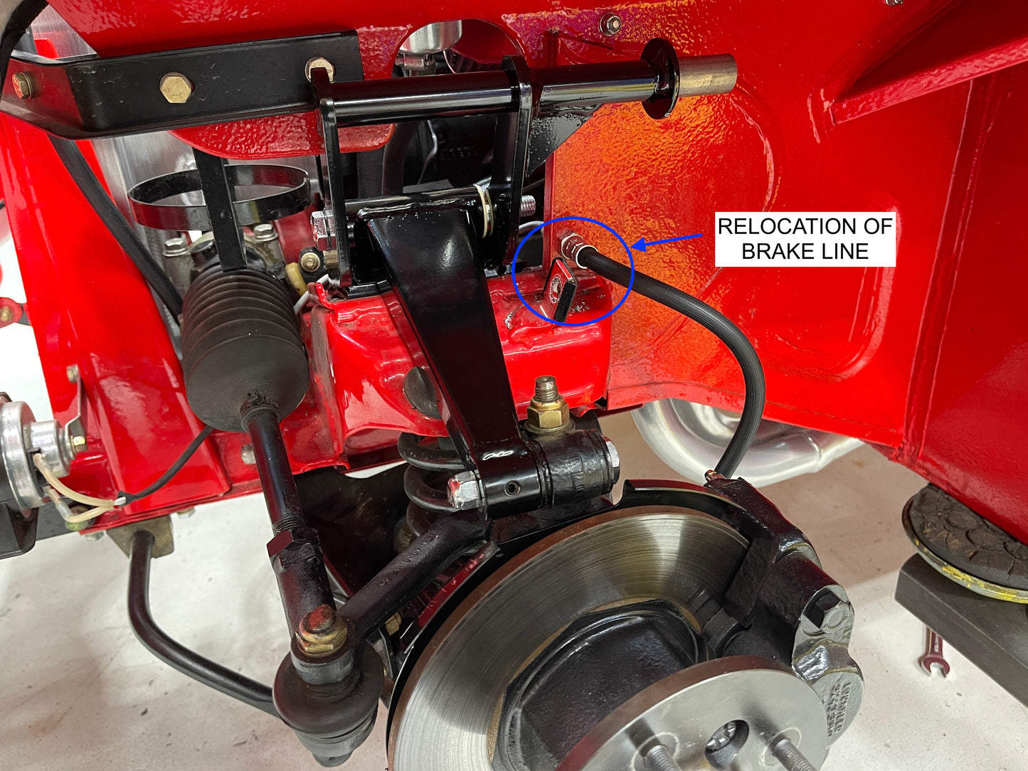 Front tube shock conversion kit (All Bugeyes and Spridgets)