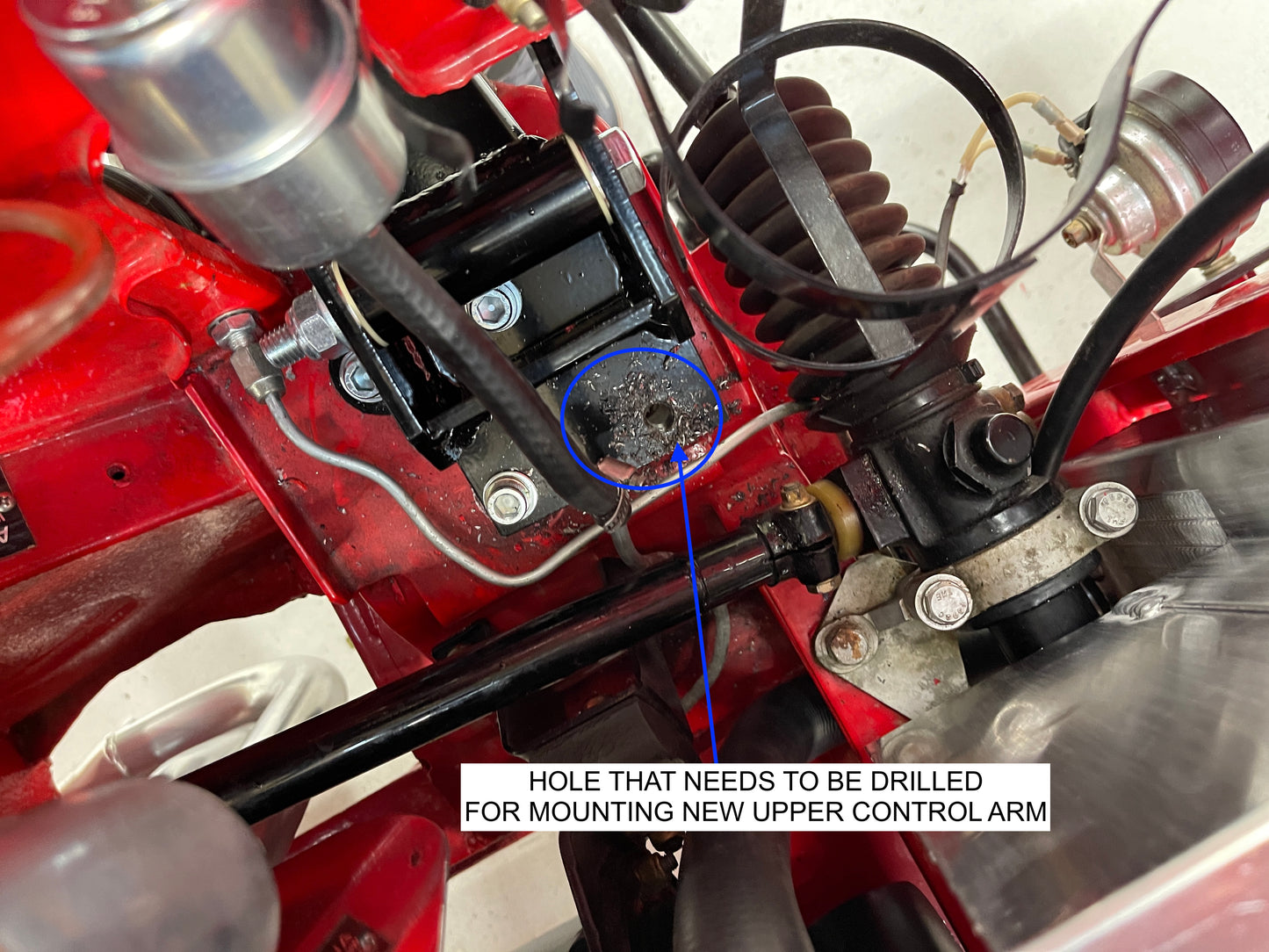 Front tube shock conversion kit (All Bugeyes and Spridgets)