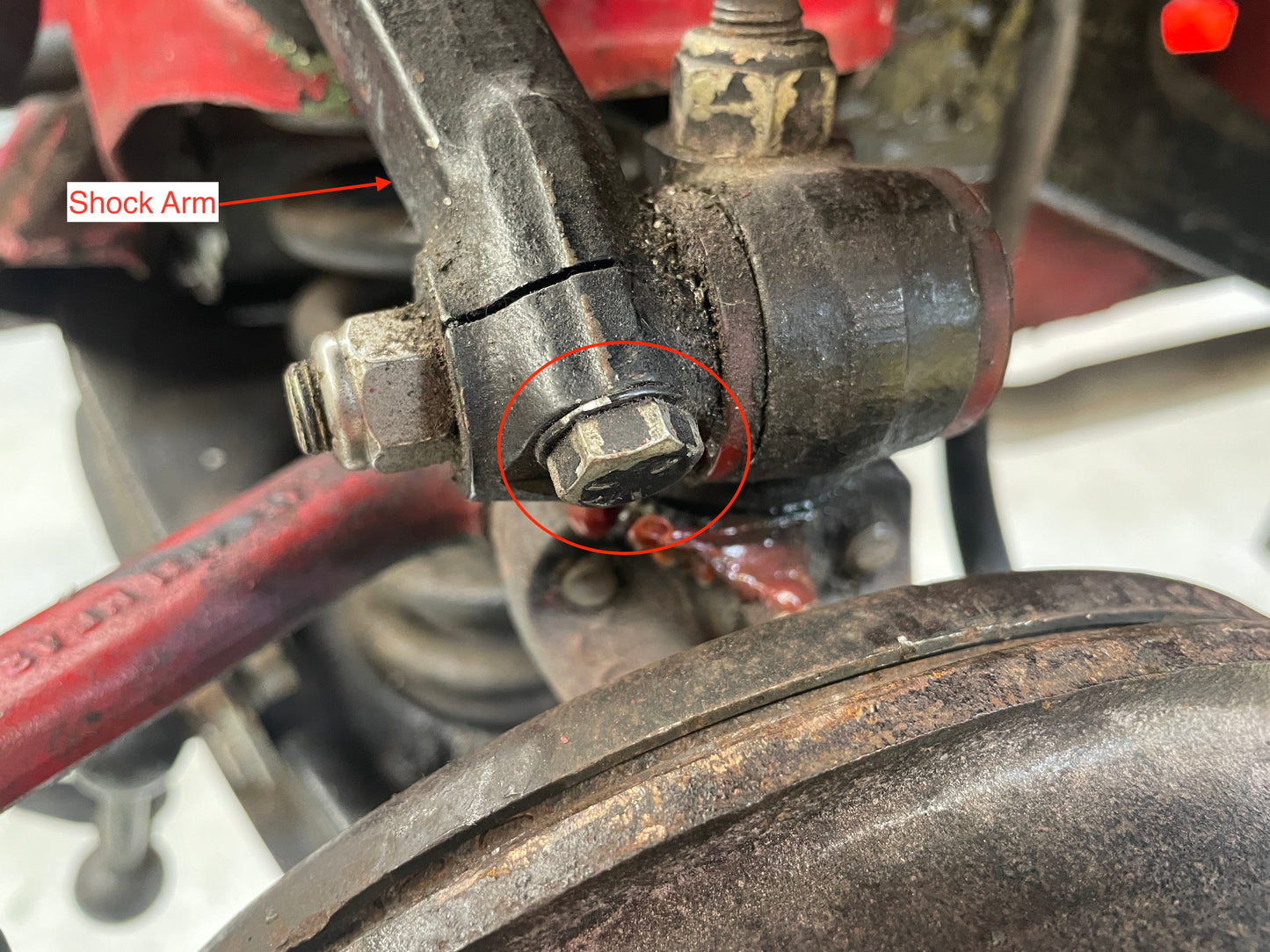 Front Shock Arm Pinch Bolt (All Spridgets, sold individually)