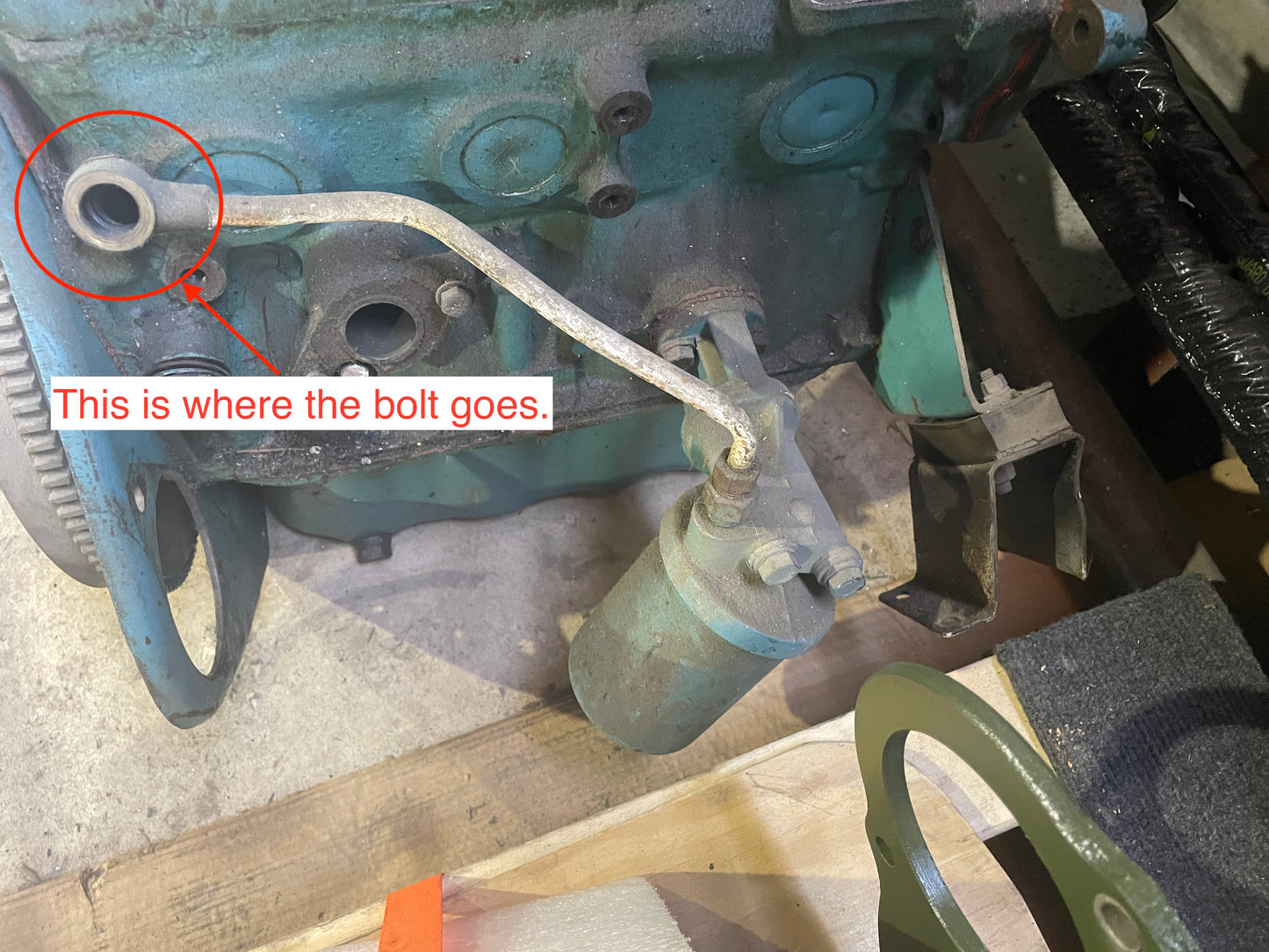 Oil Filter Feed Line Banjo Bolt