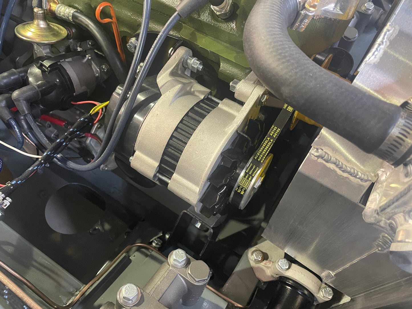 Sprite/Midget Alternator Conversion Kit, with Pulley Installed (Bugeye thru 1971)