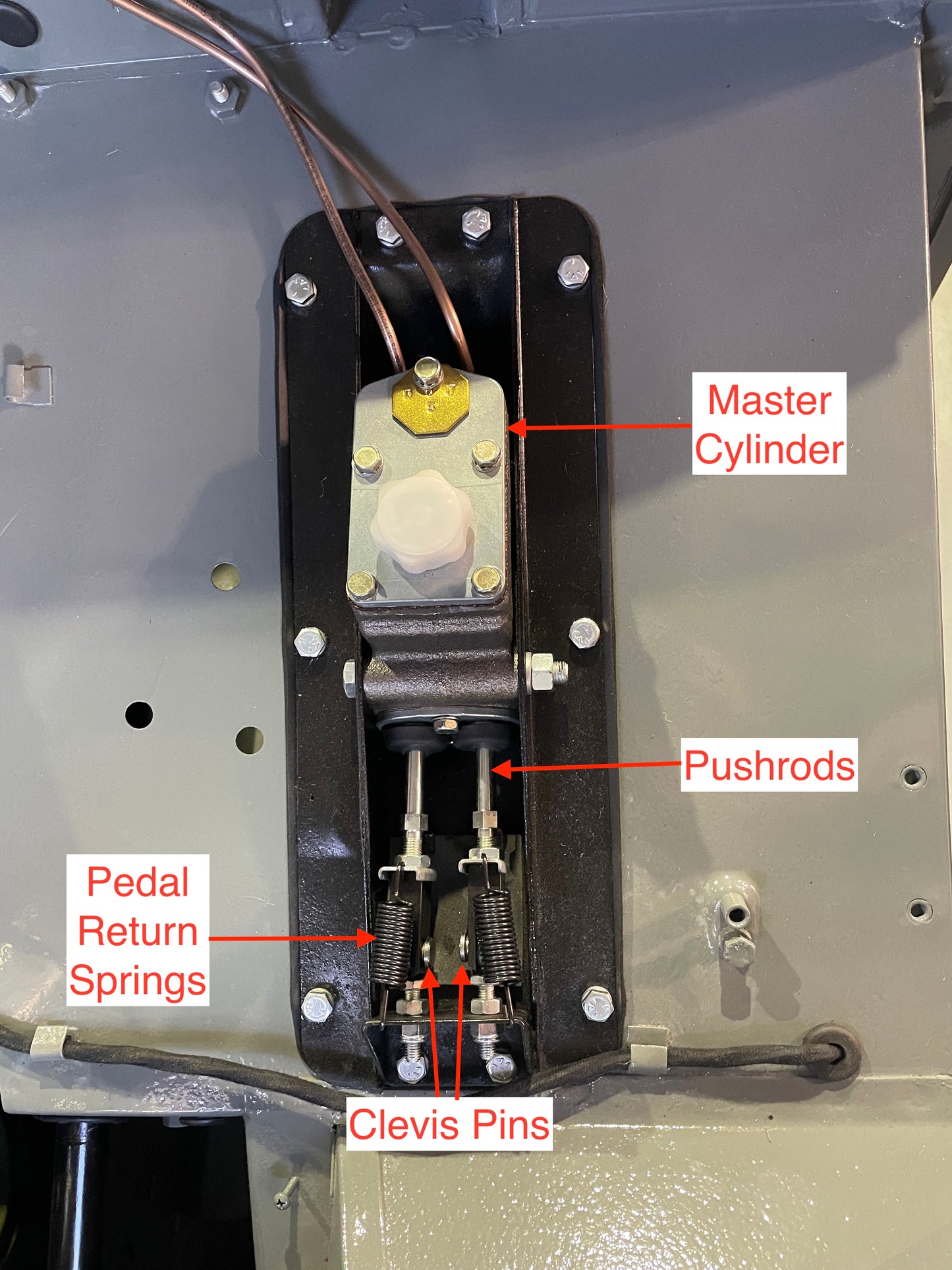 Master Cylinder for Disc Brakes, 3/4" Bore (thru '66)