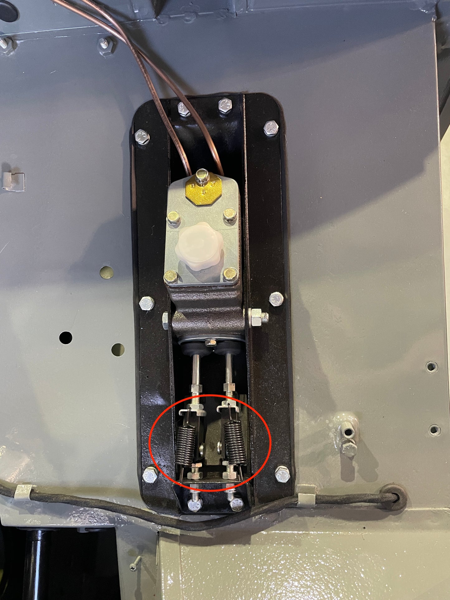 Brake/Clutch Pedal Return Spring (cars thru '66)(sold individually)