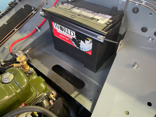 Battery Tray (Bugeye - 1962 with Pull Switch Bracket)
