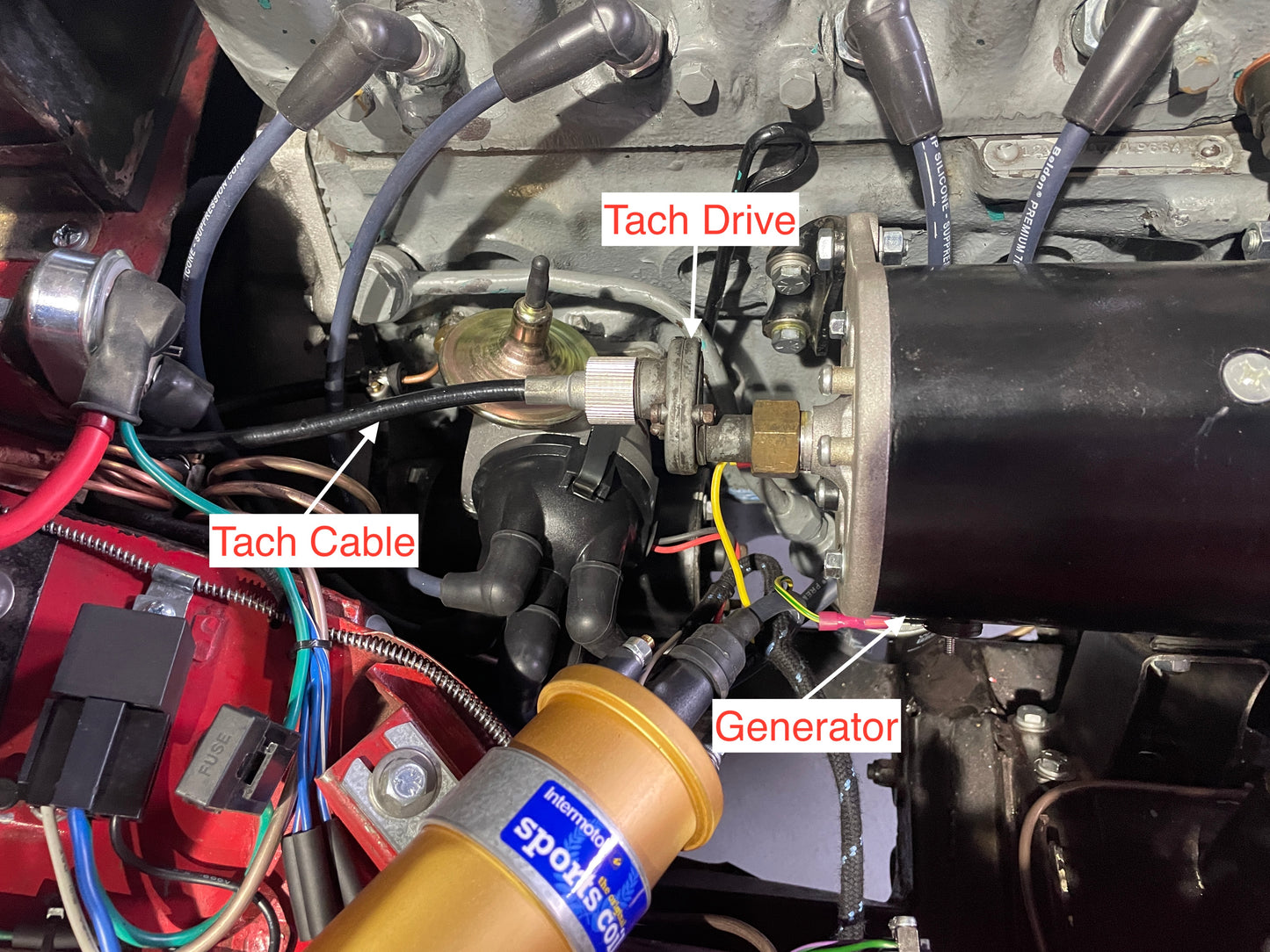 Tachometer cable (948cc)