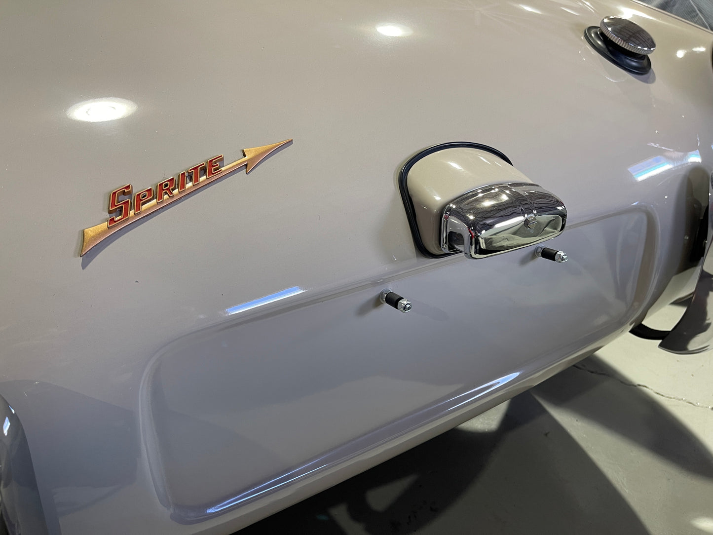 A better Bugeye Sprite License plate mount