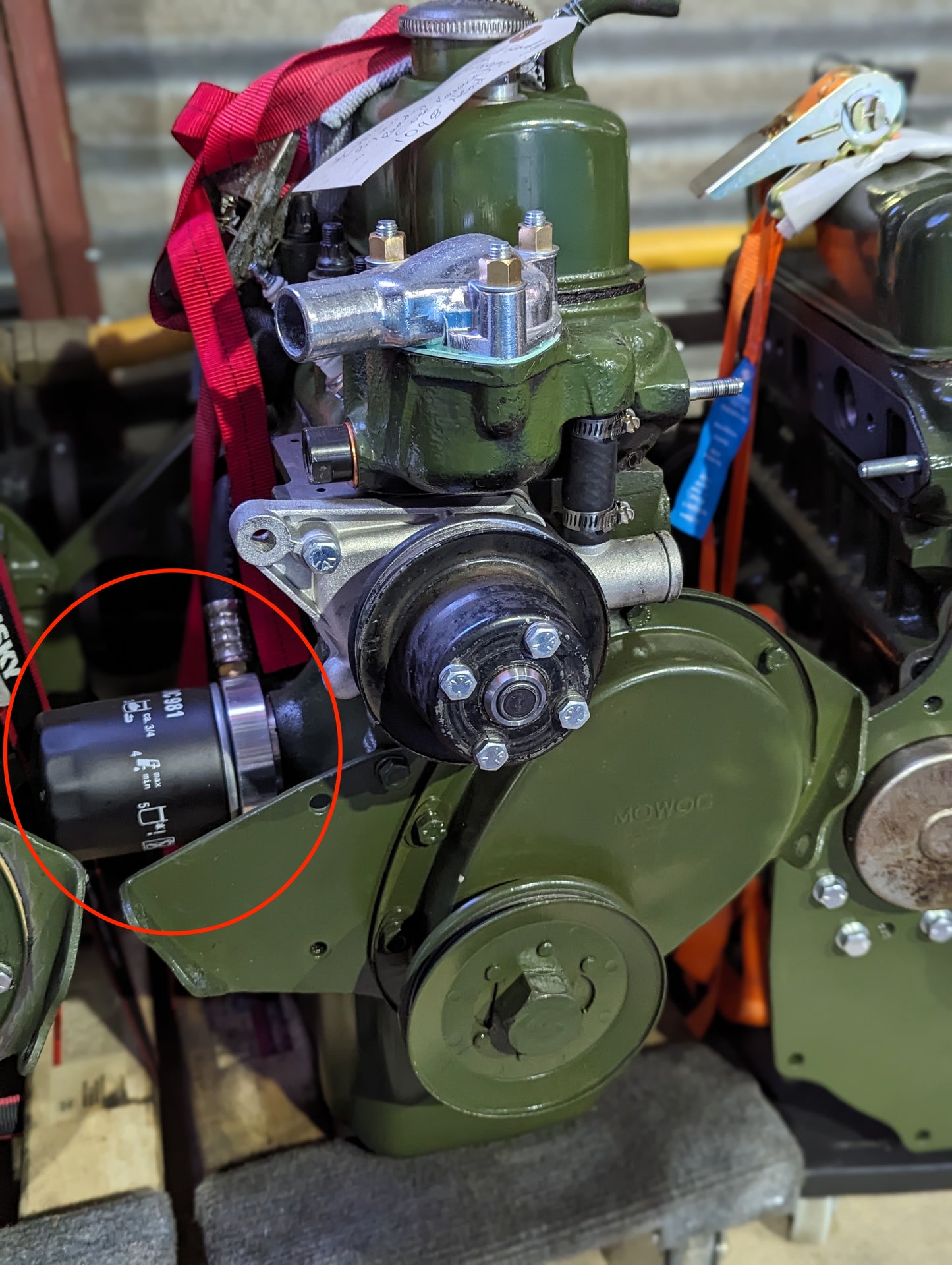 Spin-on Oil Filter Adapter with Filter (948-1275 Engines)