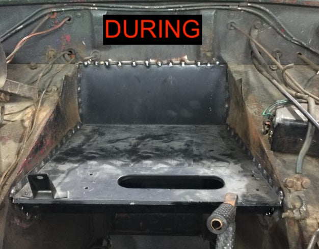 Battery Tray (Bugeye - 1962 with Pull Switch Bracket)