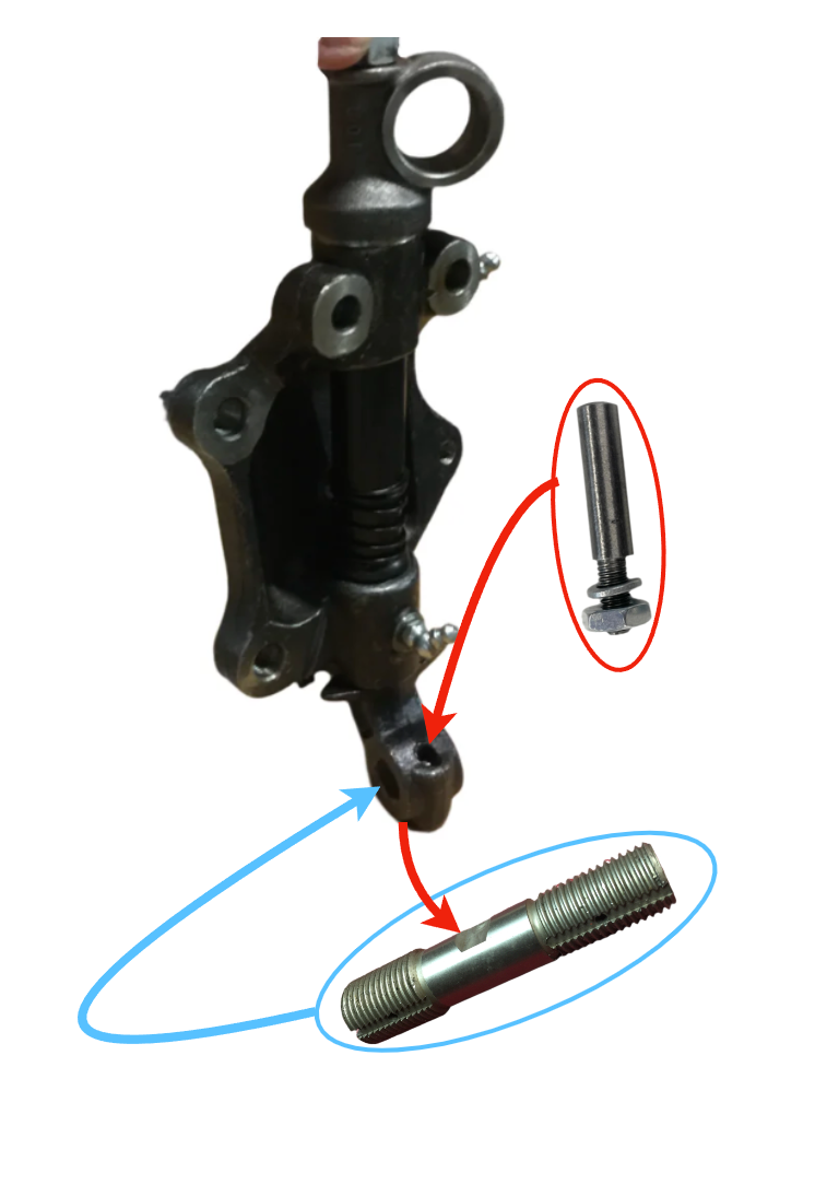 Pair of Spridget Front Disc Brake Swivel Axle Assembly (All Spridgets)