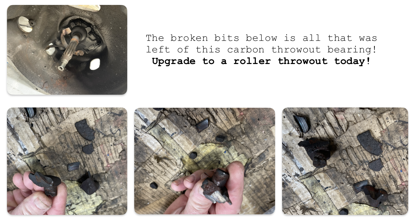 Upgraded Roller Throwout Bearing (948 and 1275 Engines)
