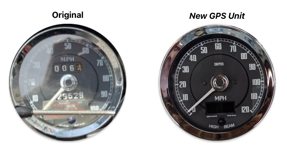 Sprite/Midget GPS Speedometer - 100mm (1962-1967)