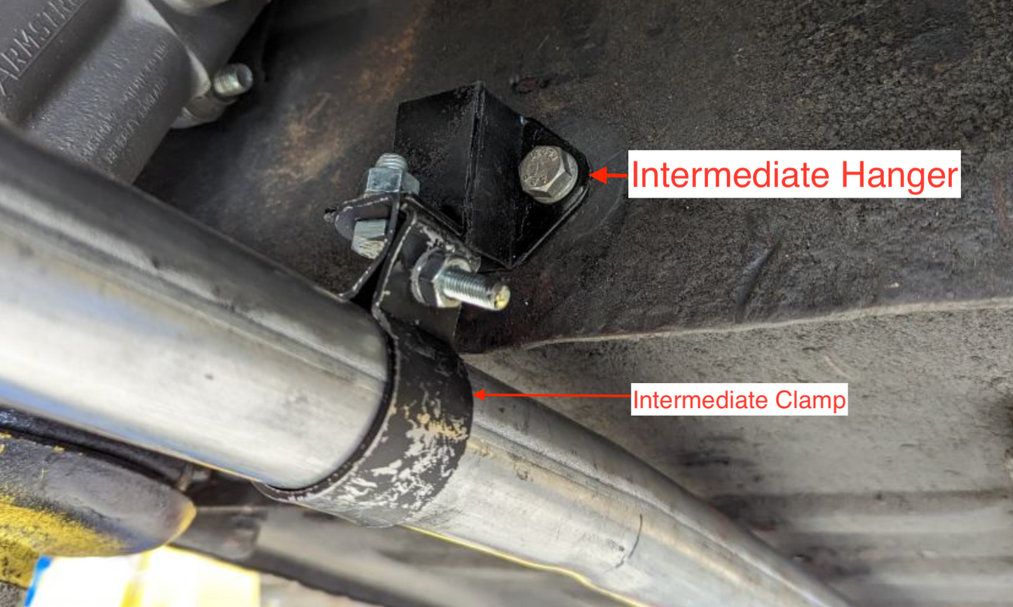 Intermediate Exhaust Clamp (Mounts to Rubber Hanger)