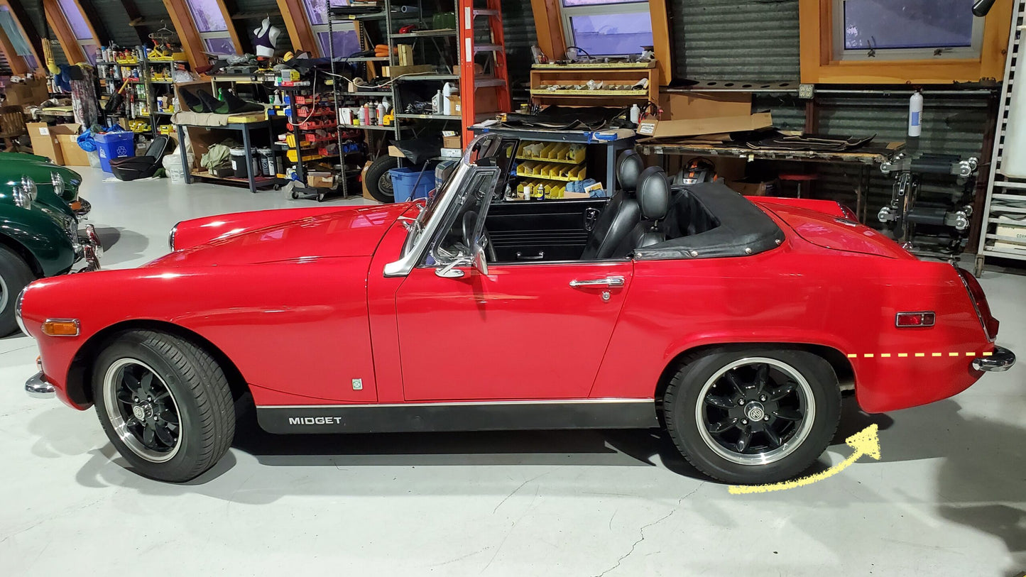 Spridget Quarter Repair Panel Behind Rear Wheel (1961-'73)