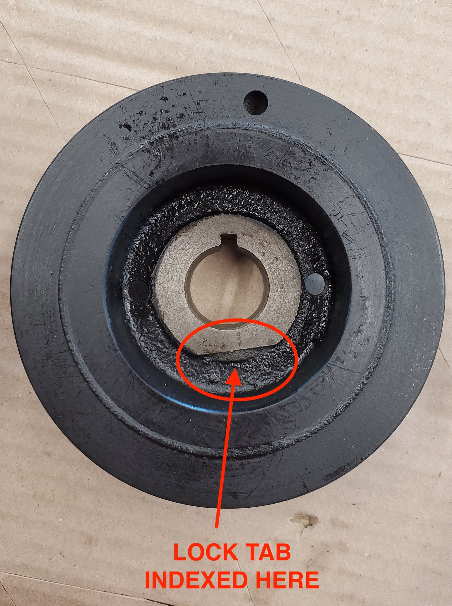 Lock Tab Washer for Crankshaft Pulley - (948-1275 Engines)