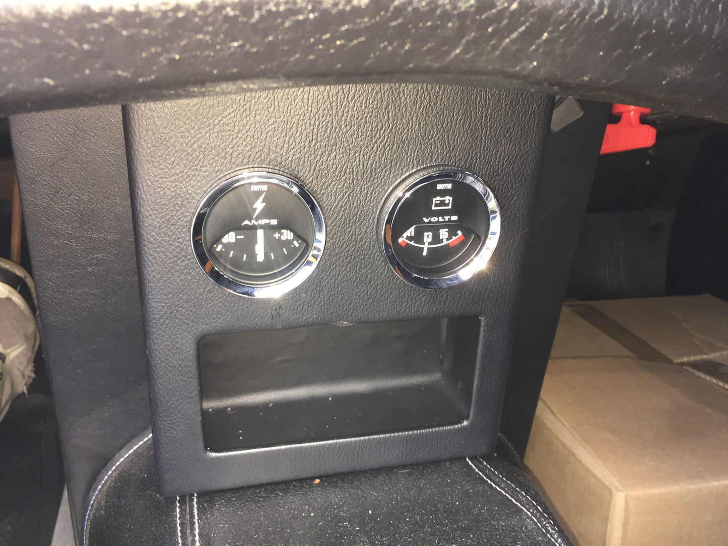 Austin Healey Sprite Spridget custom gauge console - Bugeye