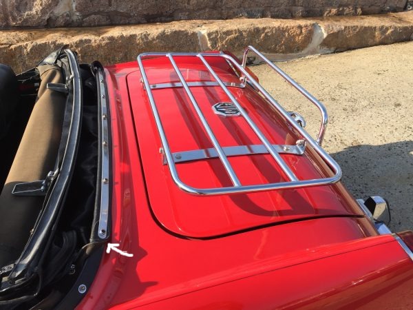 Spridget Convertible Top Rear Retaining Strip (1967-'80)