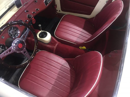 Austin Healey Sprite Vinyl seat cover set Interior - Bugeye