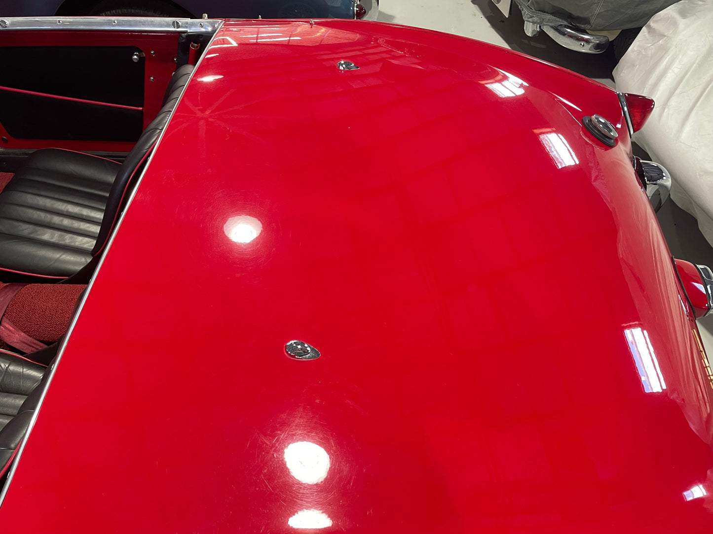 Chrome Top Bar Retainer - (Bugeye thru 1966)