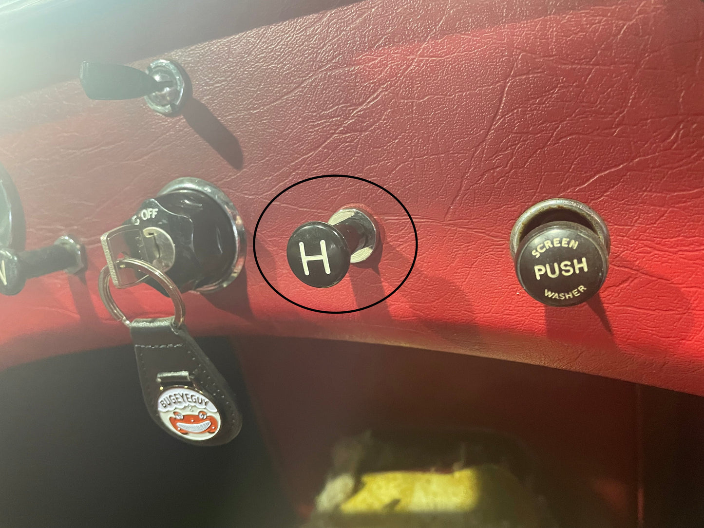 Heater "H" Knob (thru '70)