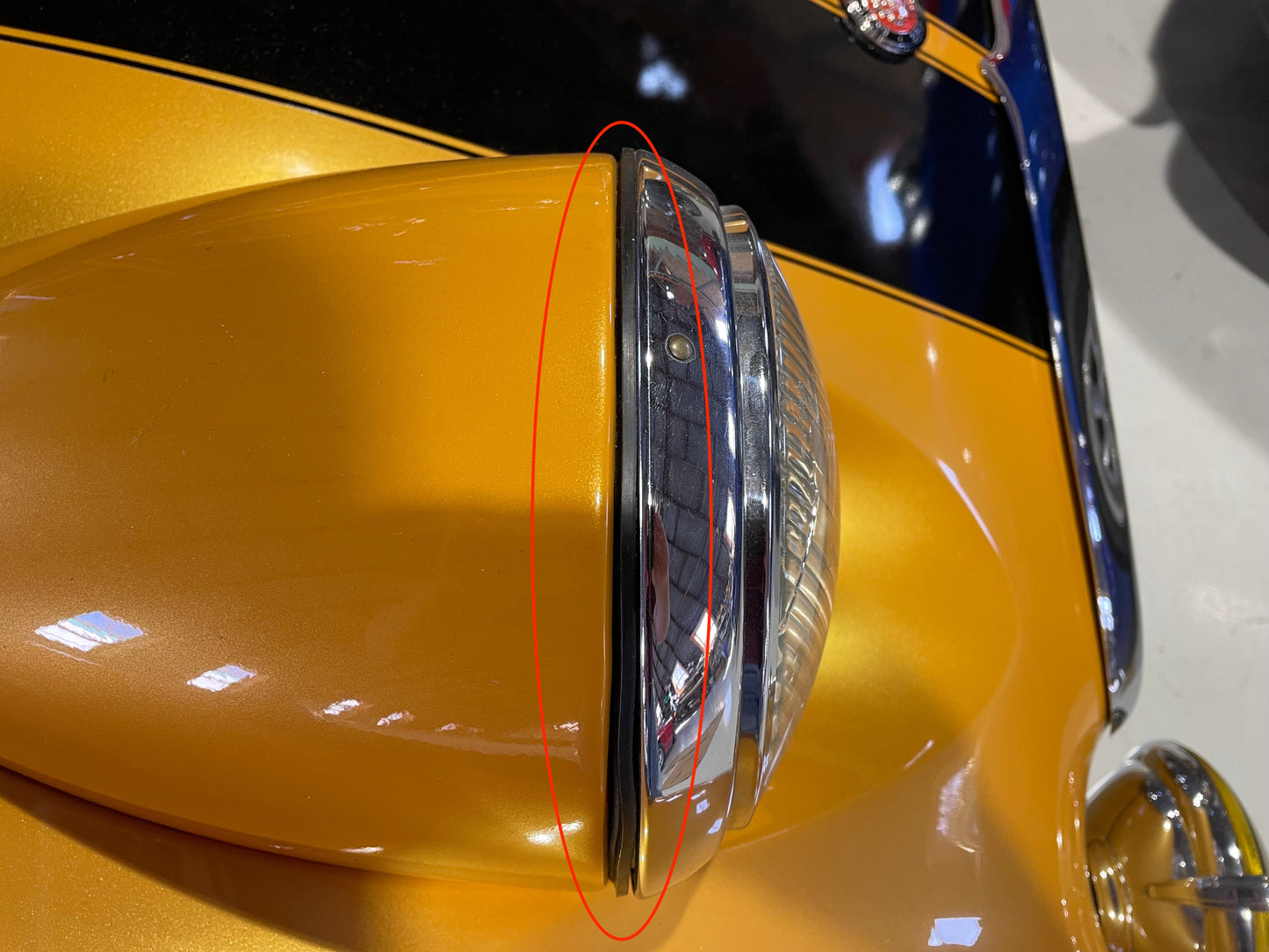 Headlight gasket - lamp to body