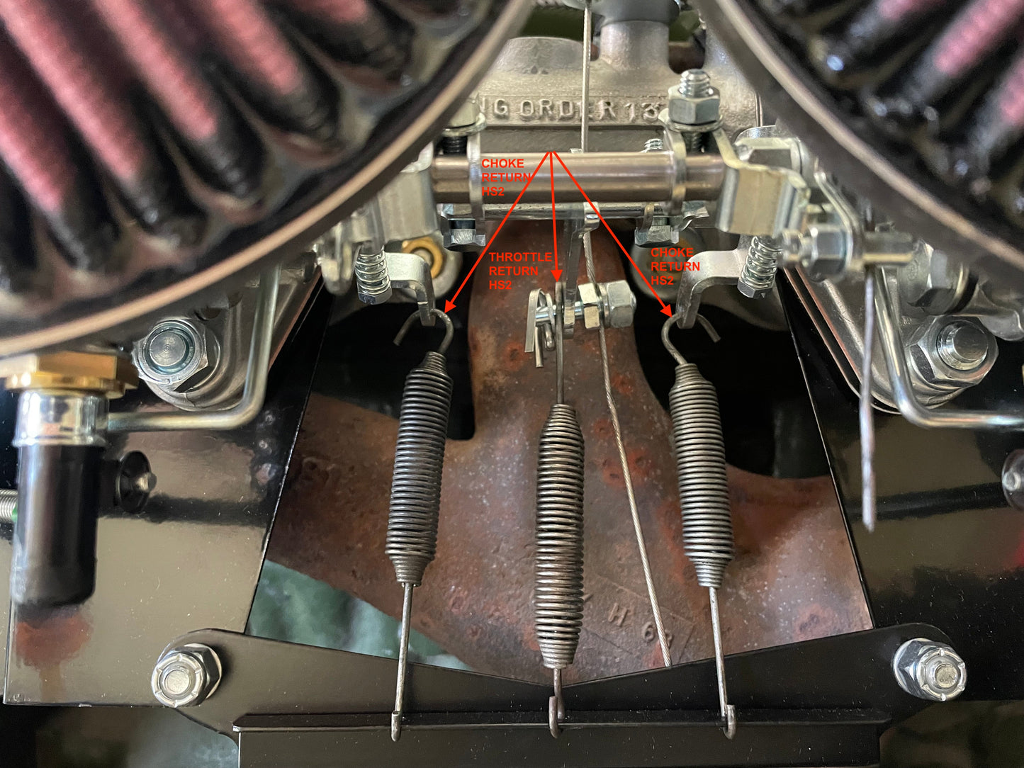 Carb Choke Return Spring (HS2 carbs)