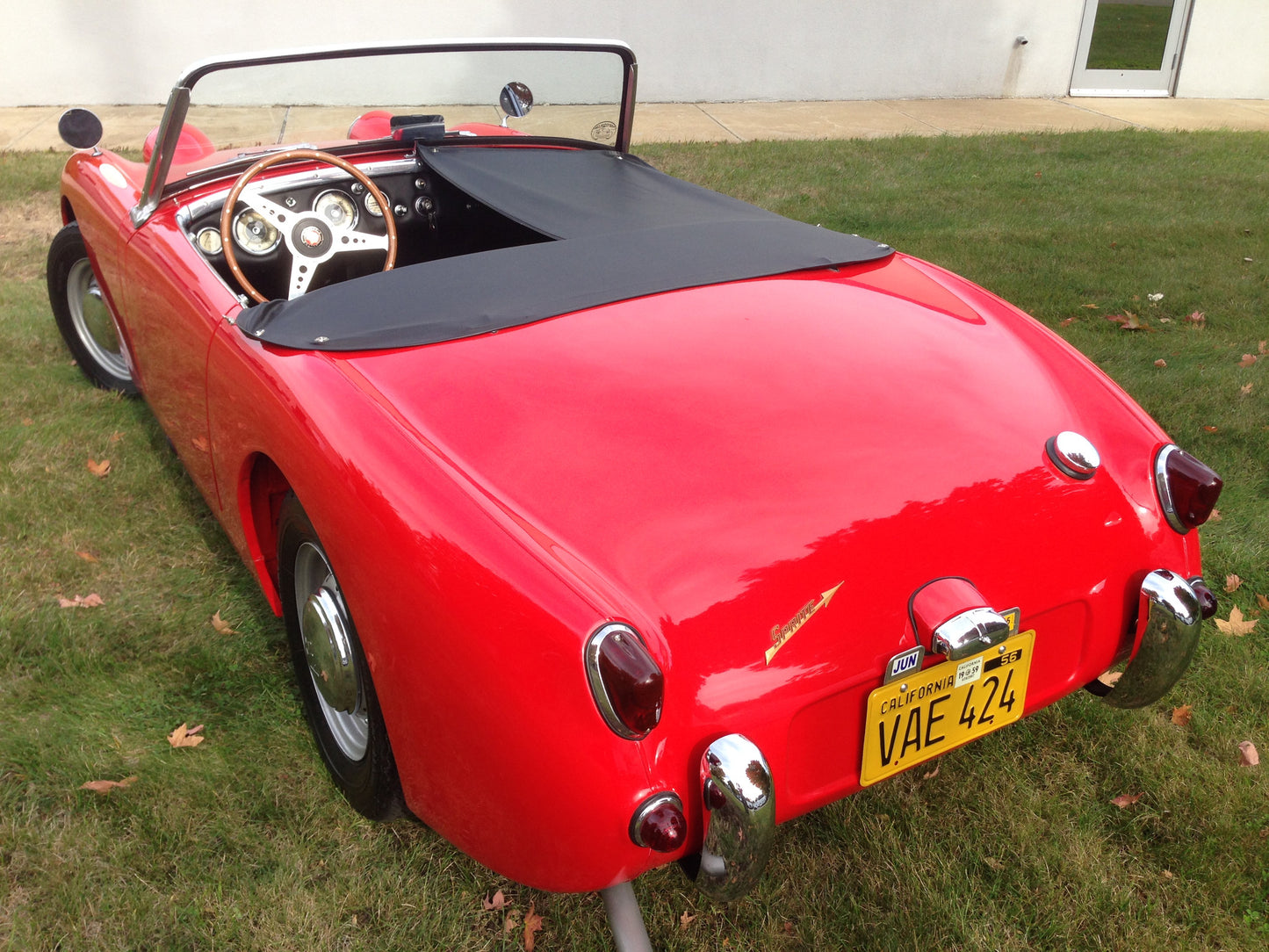 Austin Healey Sprite Bugeye Sprite Long Tonneau, deluxe supple Vinyl Tonneau - Bugeye