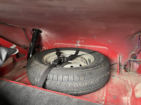 Trunk spare tire Hold Down Straps