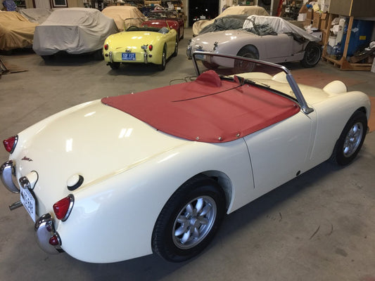 Austin Healey Sprite Bugeye Sprite Long Tonneau, deluxe supple Vinyl Tonneau - Bugeye