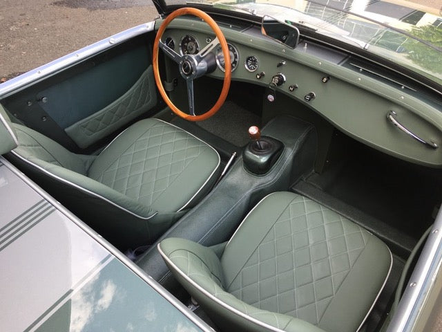 Austin Healey Sprite Deluxe Rubberized Hardura Floor Coverings!  Complete set (Cockpit + Trunk kit) Interior - Bugeye