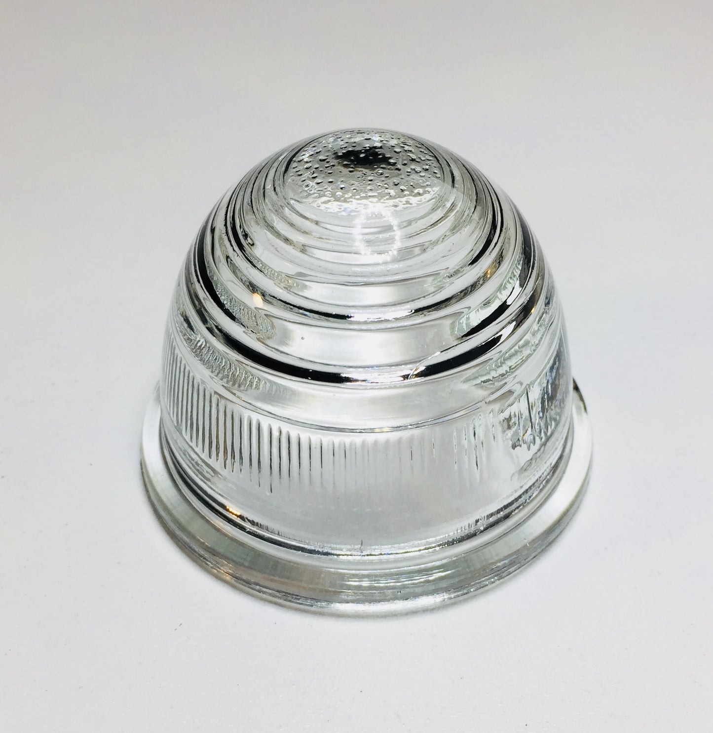 Austin Healey Sprite Clear GLASS front beehive parking light lens (sold individually) - Bugeye