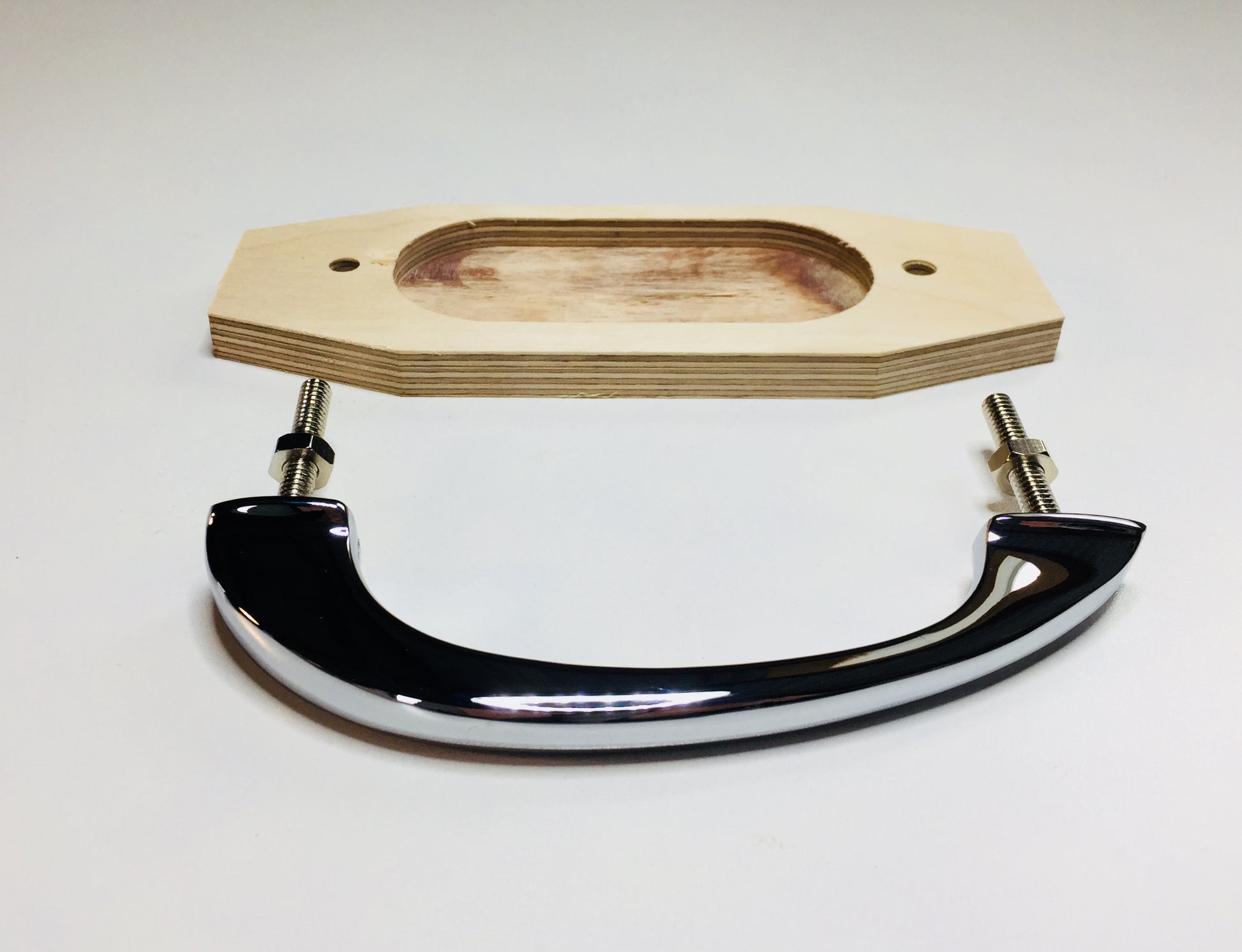 Austin Healey Sprite Grab Handle and Backing Plate Interior - Bugeye