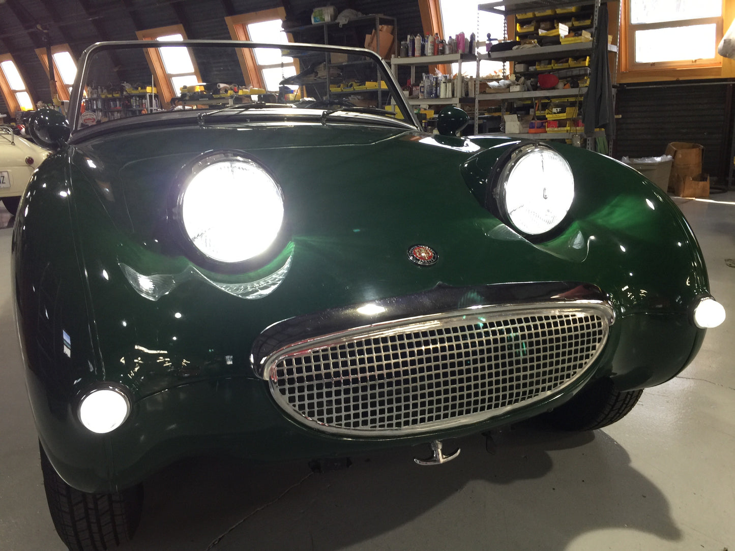 Austin Healey Sprite Pair of LED replacement headlight bulbs H4 type - Bugeye