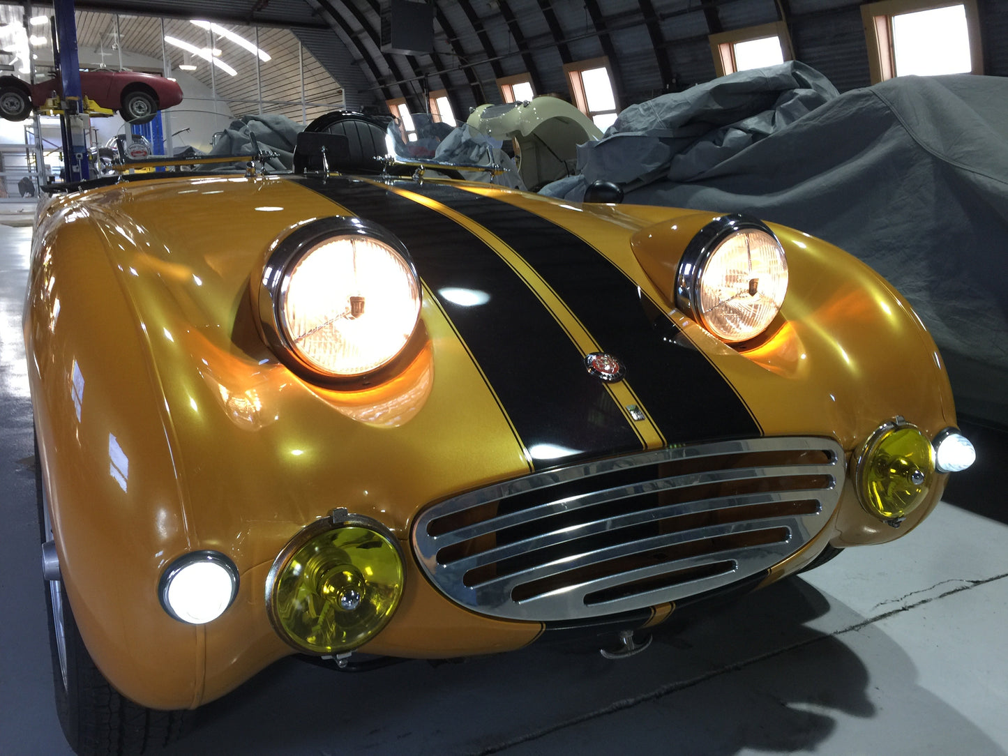 Austin Healey Sprite Pair of LED replacement headlight bulbs H4 type - Bugeye