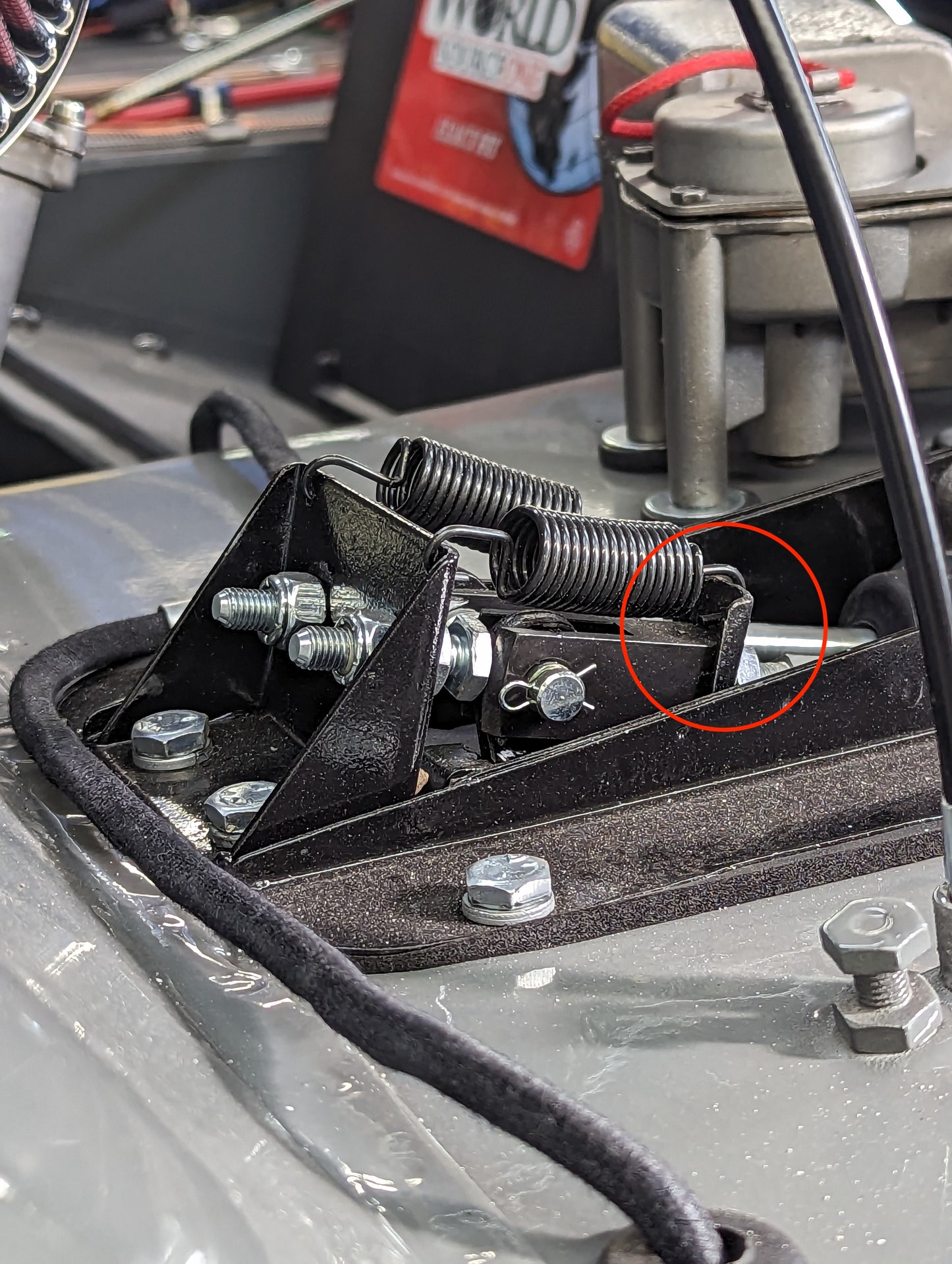 Clutch/Brake Pedal Return Spring Bracket