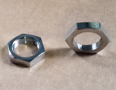 Austin Healey Sprite Windshield wiper post bezel locking nuts, chrome (sold individually) - Bugeye