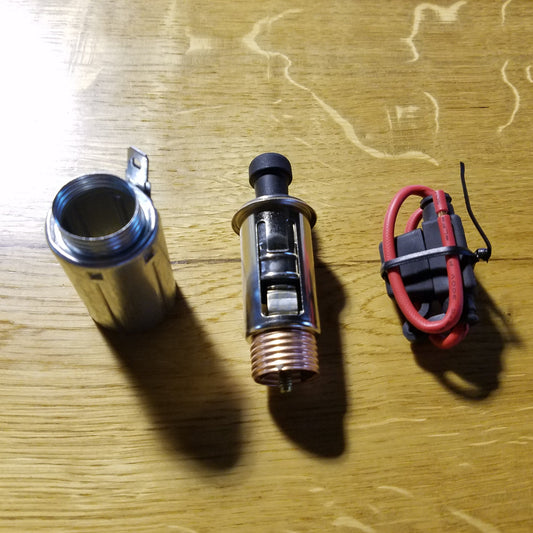 Austin Healey Sprite Cigarette Lighter kit for dashboard washer pump hole  - Bugeye