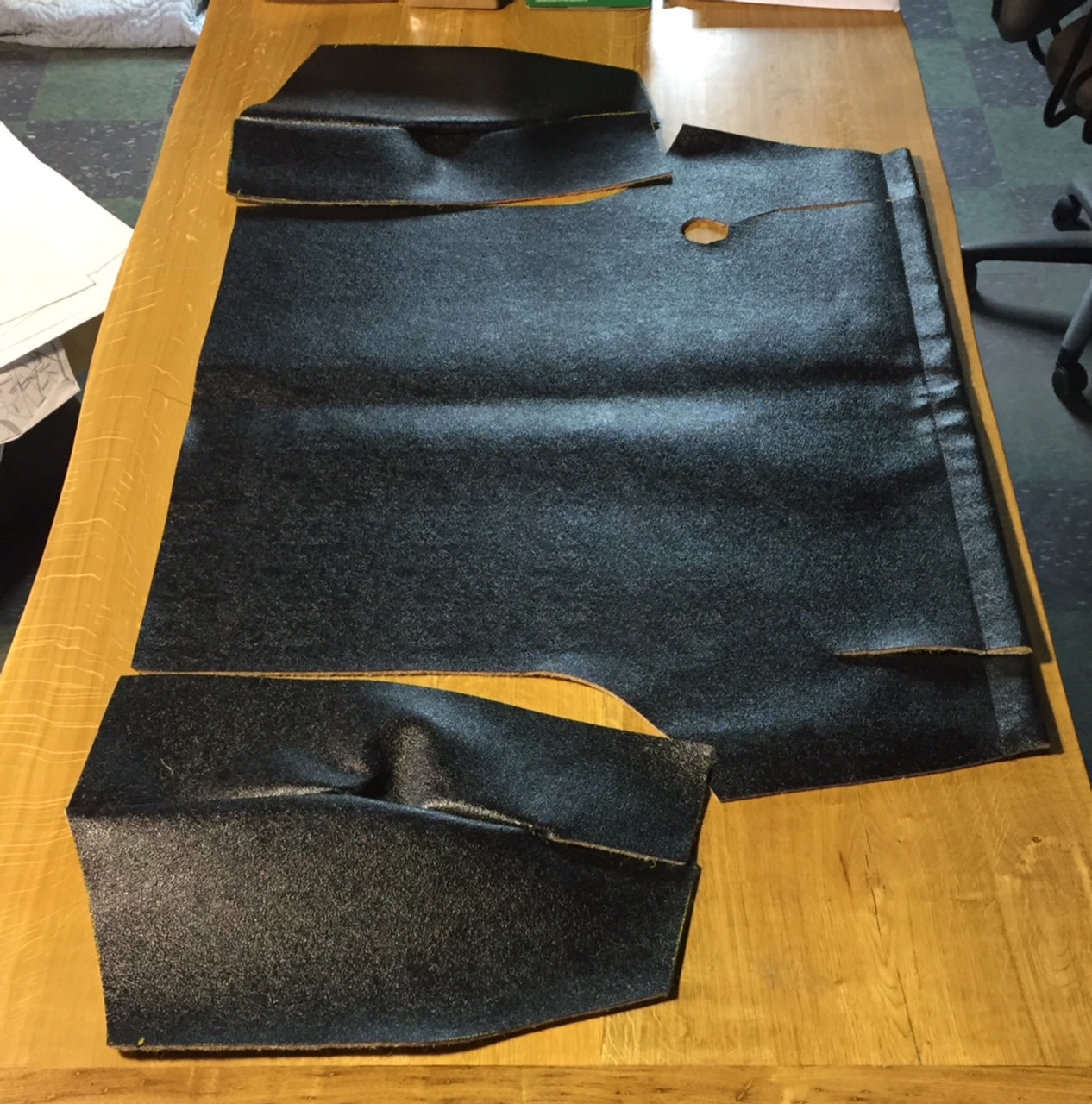 Austin Healey Sprite Rubberized / Hardura trunk mat kit - Bugeye