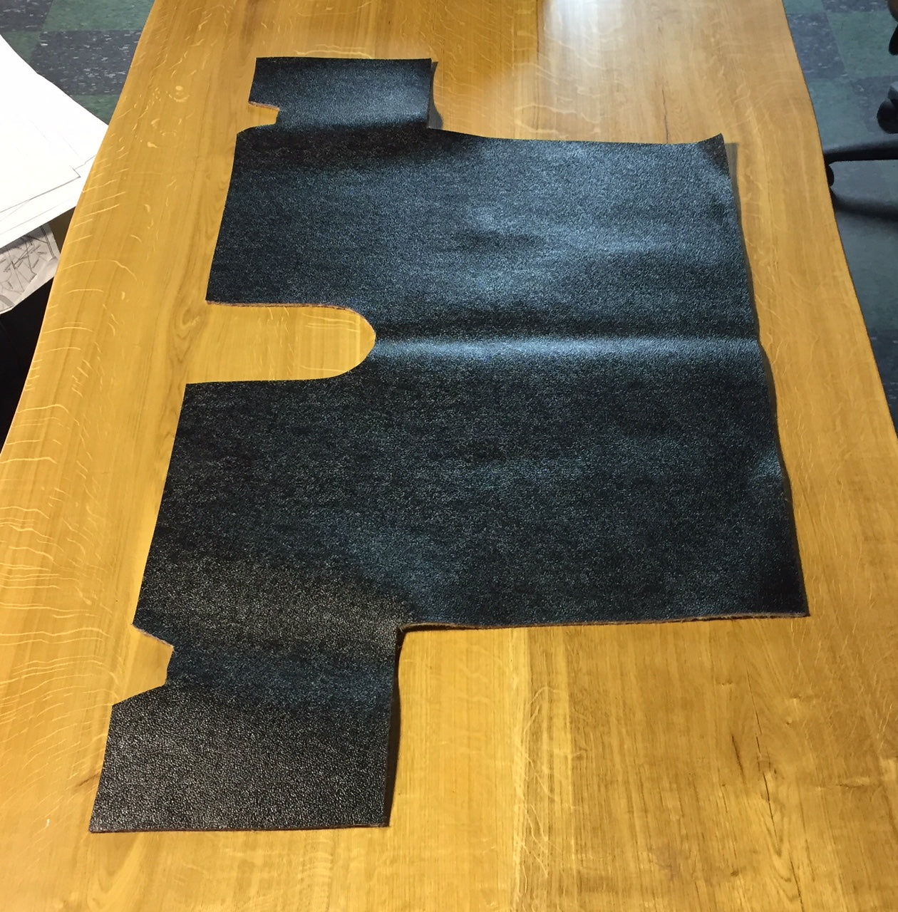 Austin Healey Sprite Rubberized / Hardura trunk mat kit - Bugeye