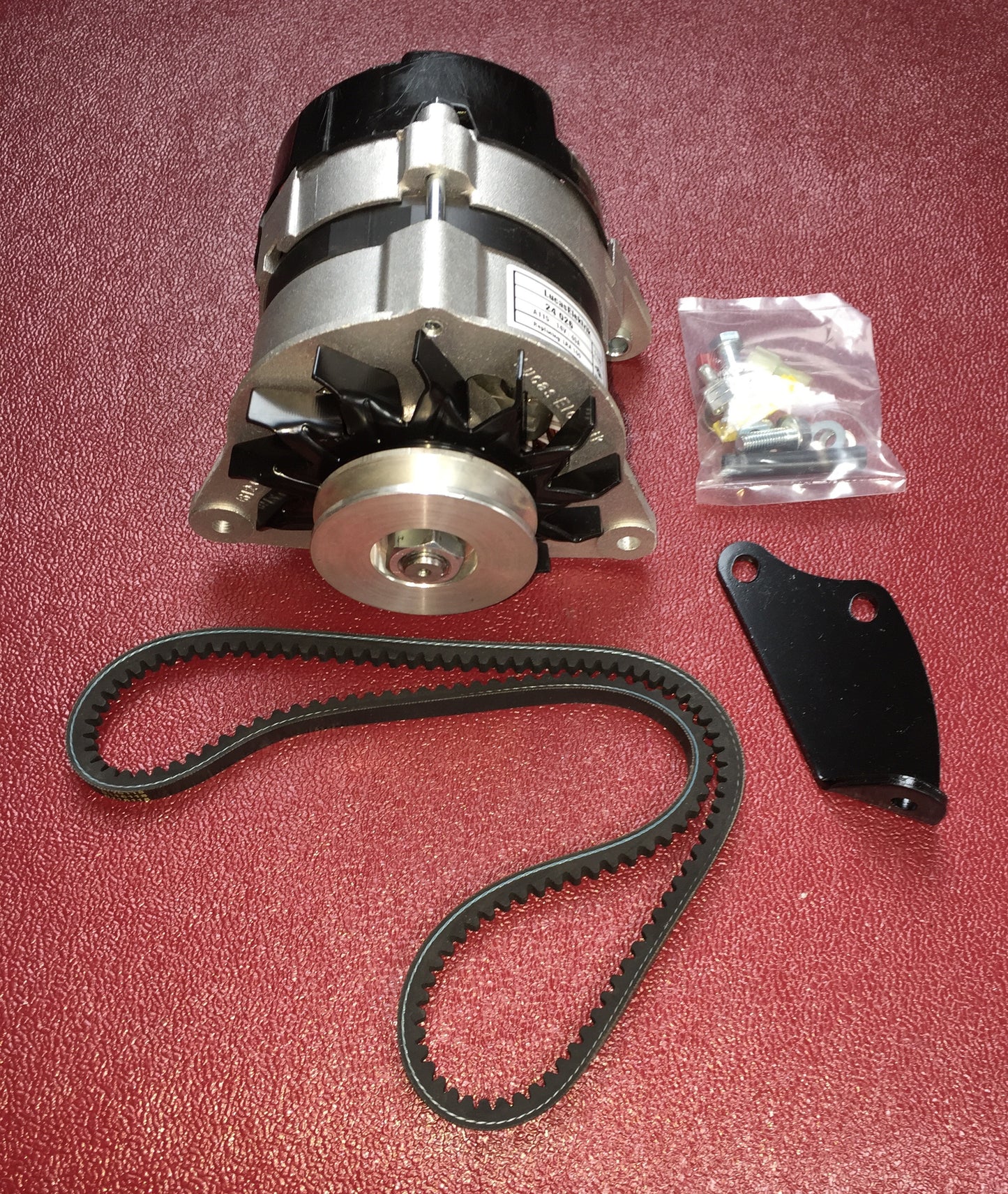 Austin Healey Sprite Bugeye Sprite Alternator Conversion Kit, with pulley installed - Bugeye