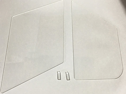 Austin Healey Sprite Replacement plexiglass panels for Bugeye Sprite side curtains Exterior - Bugeye