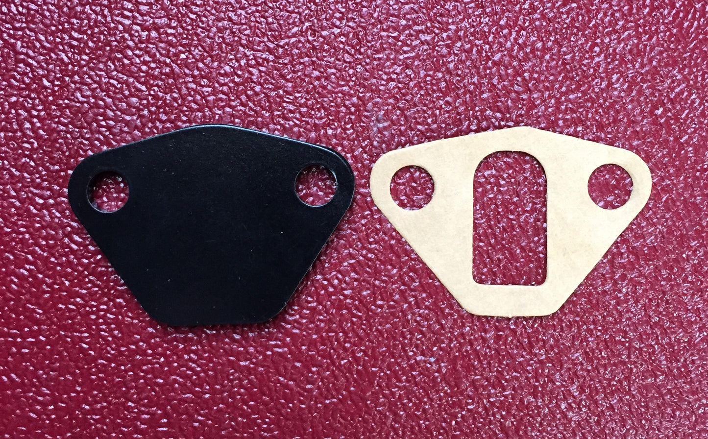 Austin Healey Sprite Mechanical fuel pump blanking plate and gasket - Bugeye