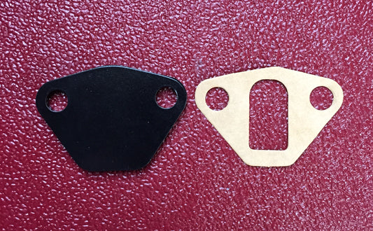 Austin Healey Sprite Mechanical fuel pump blanking plate and gasket  - Bugeye