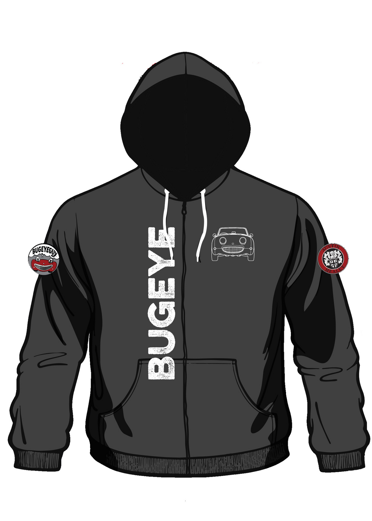 "Bugline" Lightweight Zip Up Hoodie