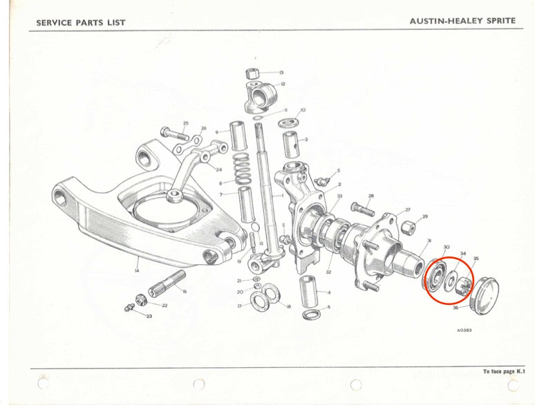 Front Axle Tab Washer (All Spridgets)