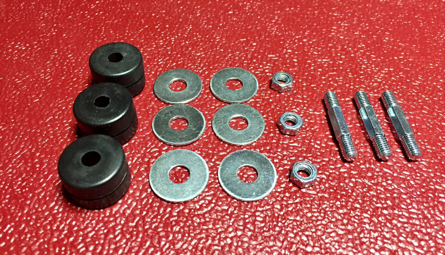 Austin Healey Sprite Windshield wiper motor mounting kit-Grommets and studs - Bugeye