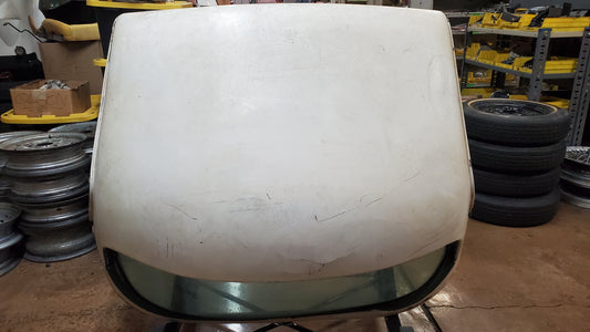 Rough used fiberglass hardtop